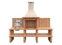 Ref. 210 - 235 cm x 57 cm x 220 cm, LxAxA | Parrilla 60 cm x 40 cm, LxA | 900 kg